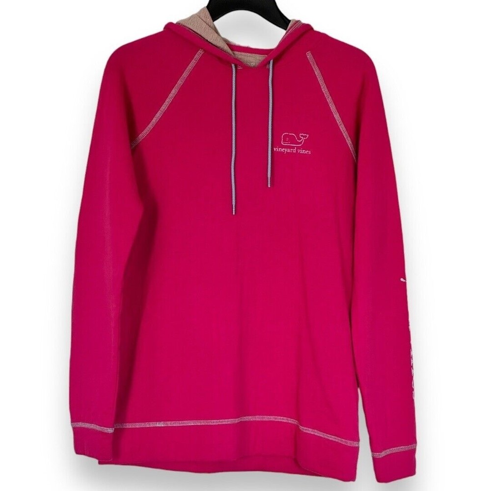 Vineyard Vines Women’s lined Hot Pink Pullover Hoodie Size XS